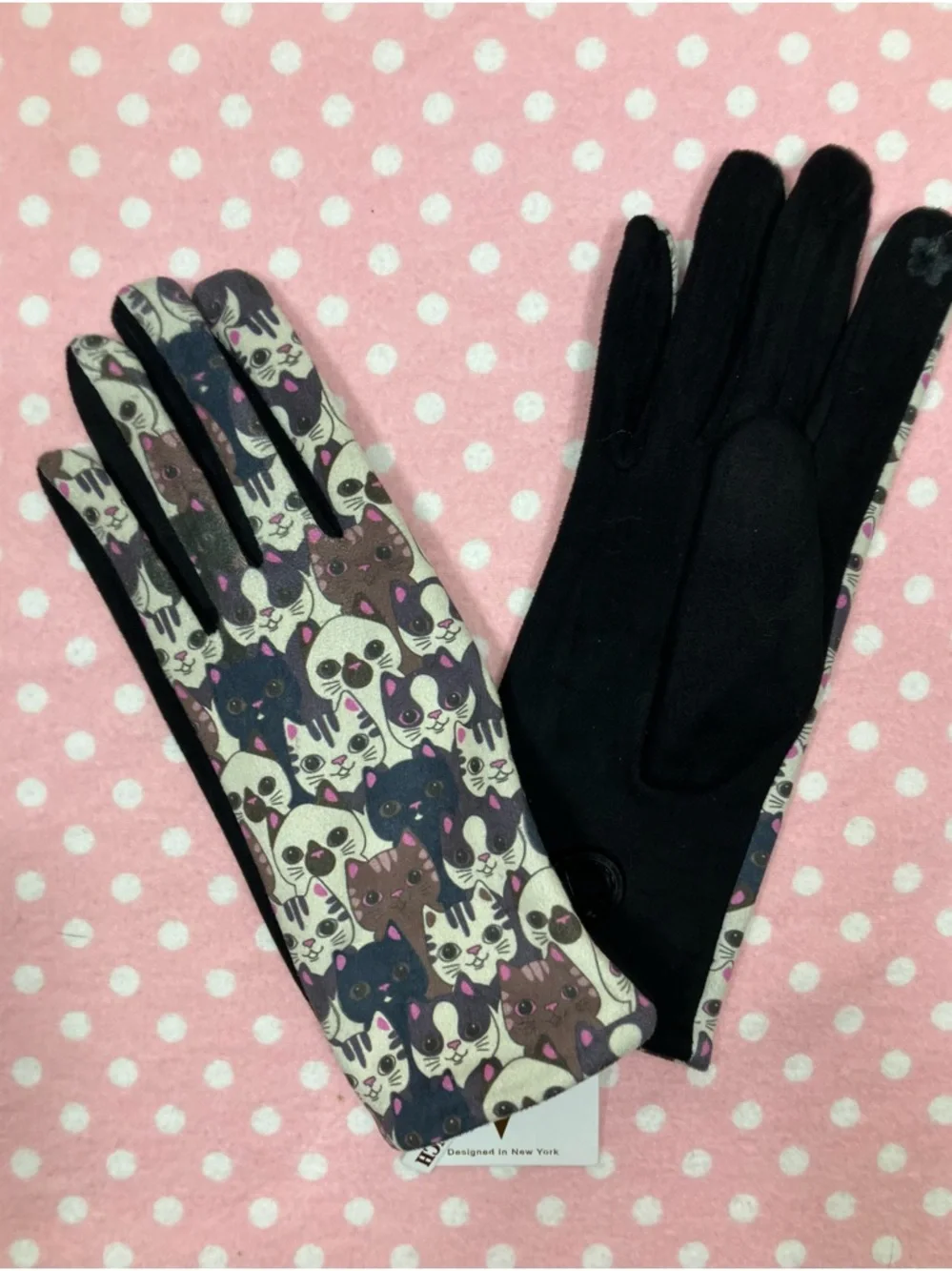 V Smart Touch Cat Gloves 7 - Medium